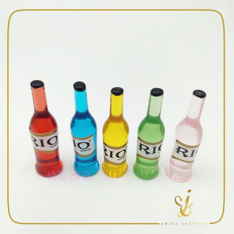 Miniatur Botol Minum Rio Skala 1:12 Miniature Minuman Miniature Rio Aksedries rumah