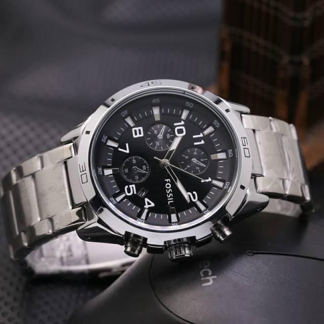 Jam Tangan Pria Foss1l Rantai Chrono Variasi