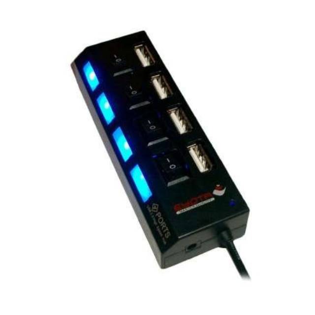 USB HUB HI-SPEED 4 PORT SWITCH ON OFF