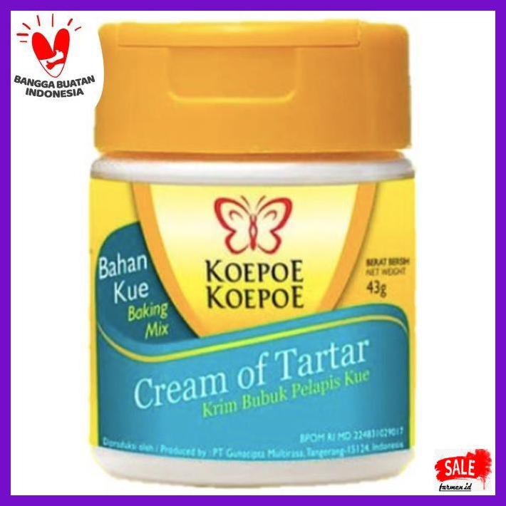 

DERPOWBAKING- KOEPOE KOEPOE CREAM OF TARTAR / KRIM BUBUK PELAPIS KUE 43GR -ASLIII.