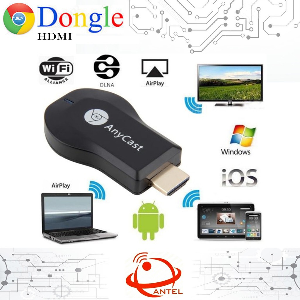 Anycast Dongle HDMI WiFi Receiver Display untuk TV HDMI DONGLE RECEIVER HD TV MEDIA Player