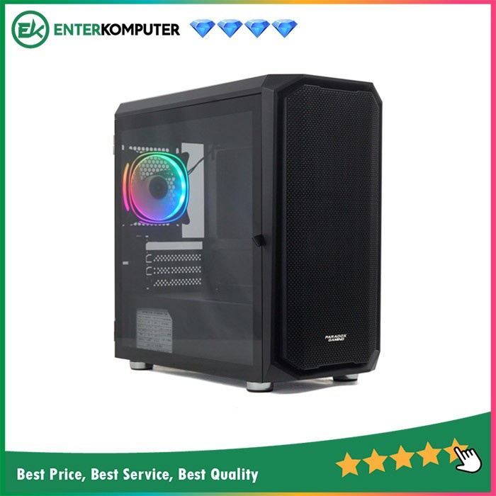 Casing Paradox Gaming Case Piston Black