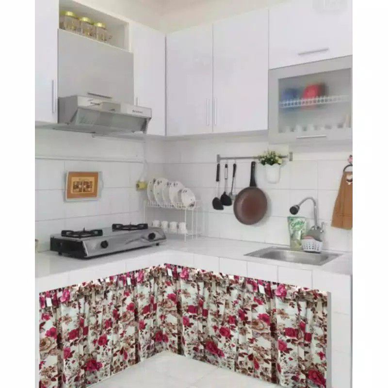 gorden kolong dapur murah lucu