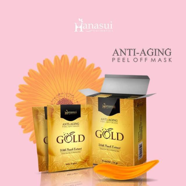 [cod] promo murah [ECER] Masker NATURGO HANASUI GOLD Anti Aging Box Emas