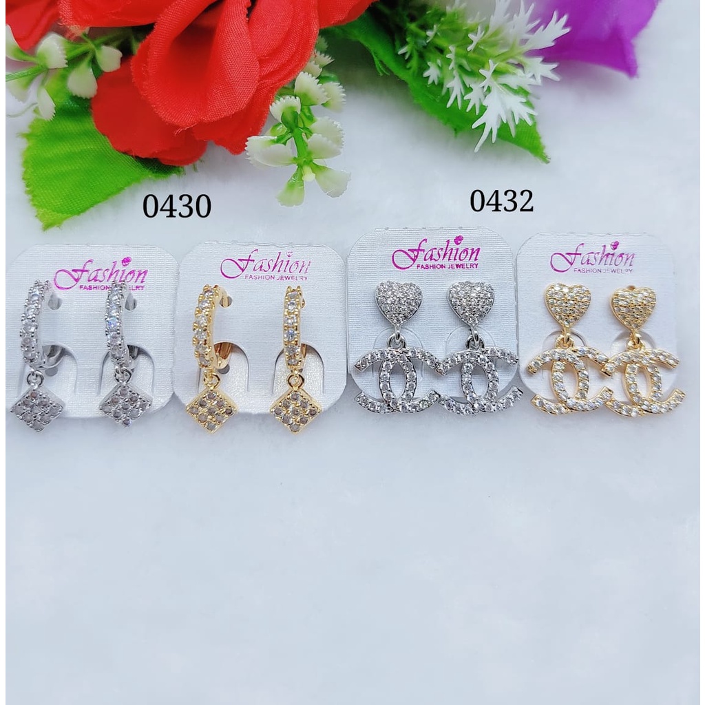 Anting xuping Permata Lapis Emas Perhiasan Fashion 0430,0432