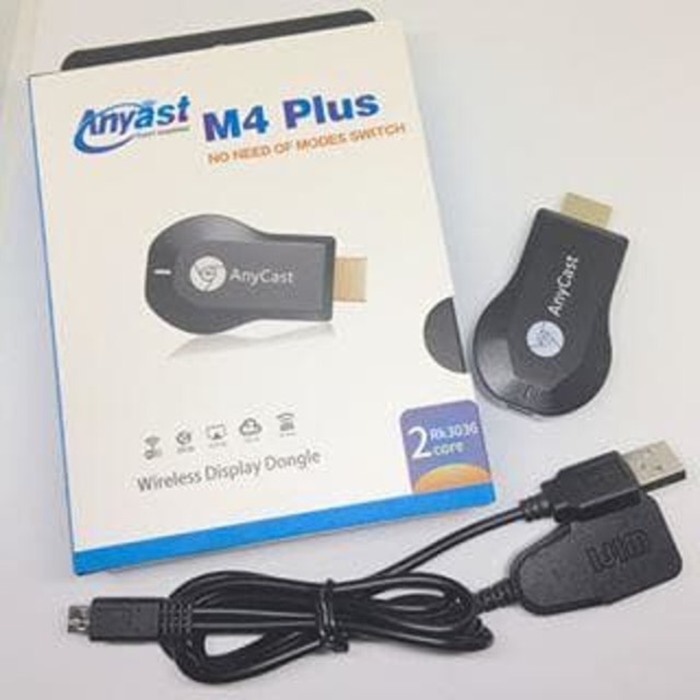 M4 PLUS AnyCast Hdmi Dongle WIRELESS / Wifi DISPLAY mirroring layar hp / laptop / proyektor / tv