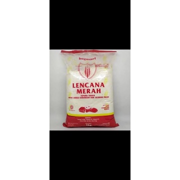 

Tepung terigu Lencana merah 1kg