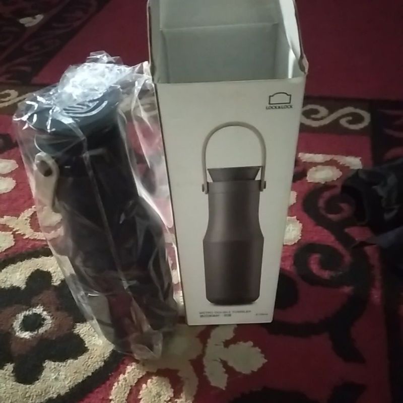 tumbler thermos lock n lock. hot n cool 470 ml