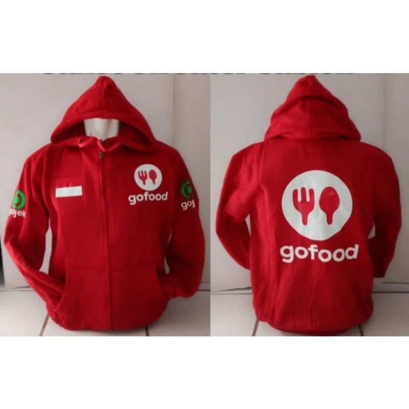Jaket Zipper Ojek GoFood pria wanita premium