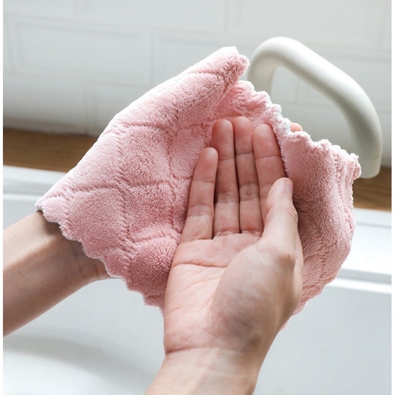 NEW Kain Lap Microfiber Cuci Piring Anti Minyak Dapur Tangan Serbaguna