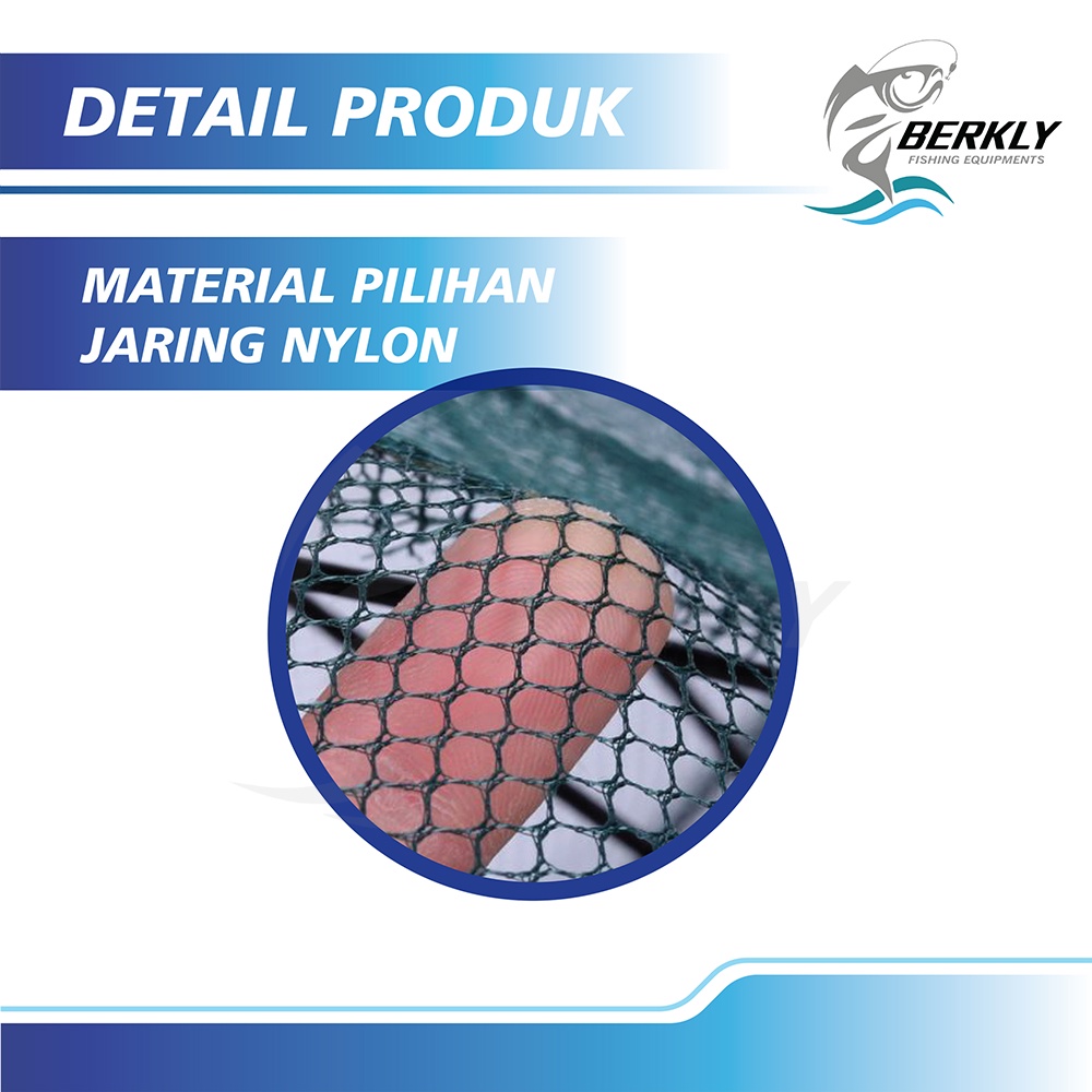 BERKLY Payung Bubu Jaring 4 Lubang Jebakan Perangkap Udang ikan Kepiting Model Payung