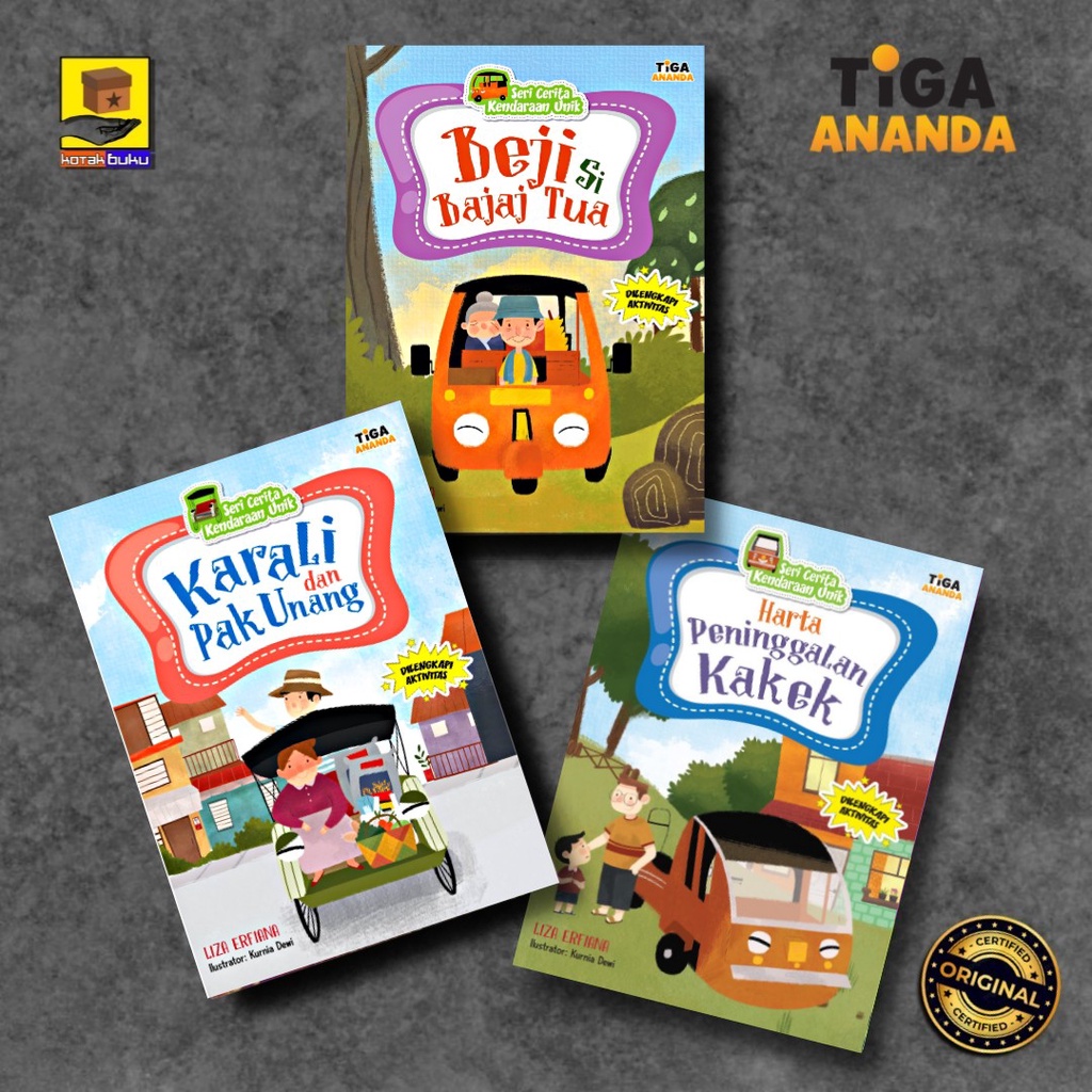 Buku Cerita Anak / Cerita Kendaraan Unik / Buku Anak / Buku Cerita Anak TK PAUD