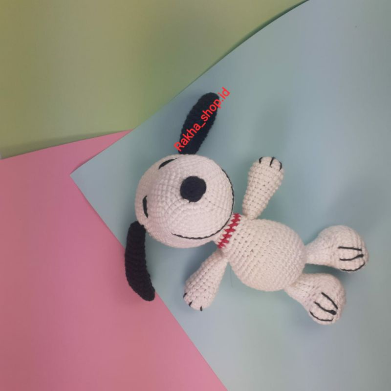 Amigurumi Snoopy, Boneka Rajut Snoopy
