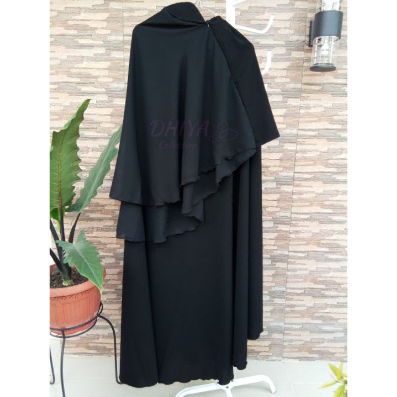 CADAR SAFAR PURDAH /CADAR SAFAR JET BLACK /JILBAB SAFAR