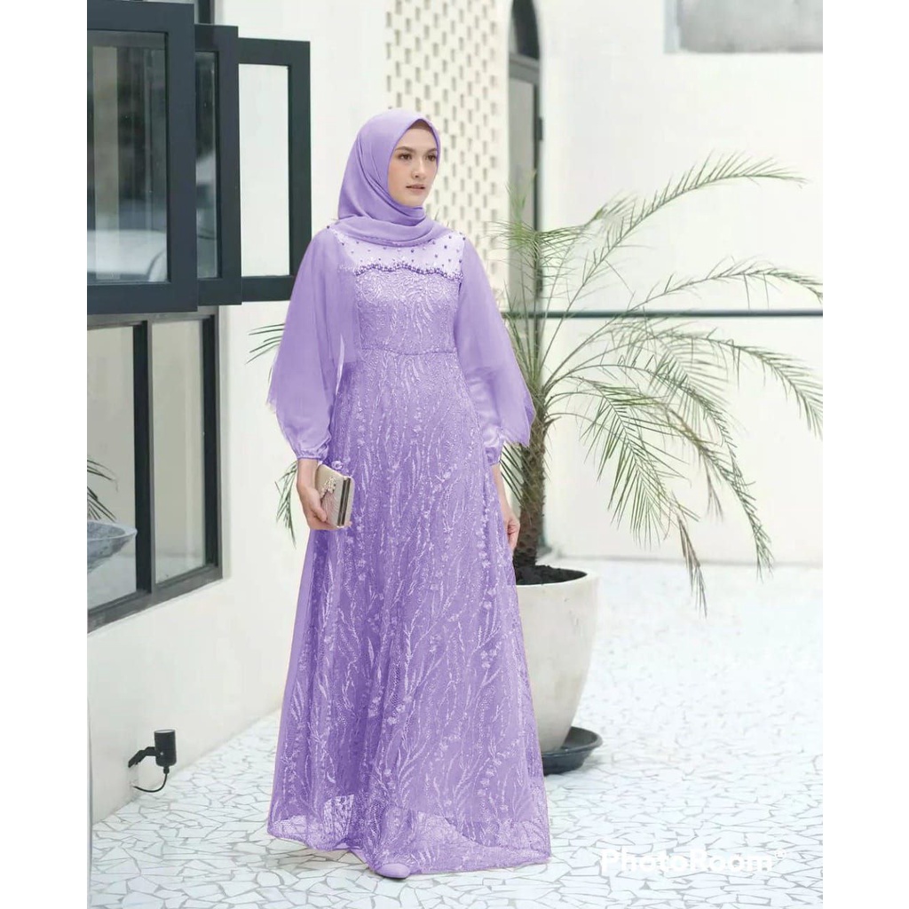 MX ALEA M L XL 3ukuran / GAMIS FASHION WANITA MEWAH TERLARIS TERBARU / PAKAIAN PESTA / DRESS MUSLIM