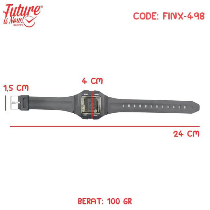 JAM TANGAN FASHION PRIA WANITA DIGITAL - RUBBER STRAP - FINX-498