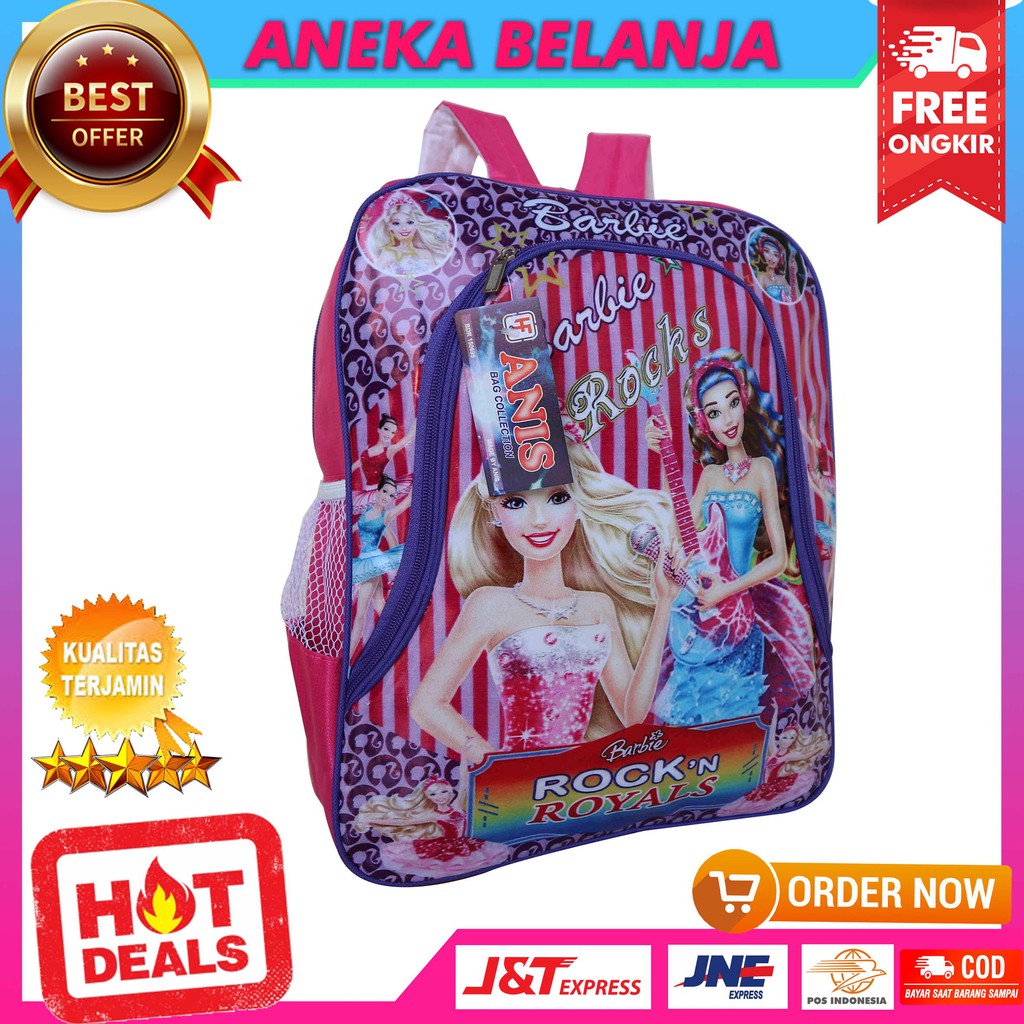 Backpack Anak Mika Casual Khusus Cewek Gambar Kartun Terbaru Lucu Kece Fashionable Tas Anak Perempuan Sekolah Paud TK SD Bahan Awet Tebal Kuat Harga Termurah Terlaris Berkualitas