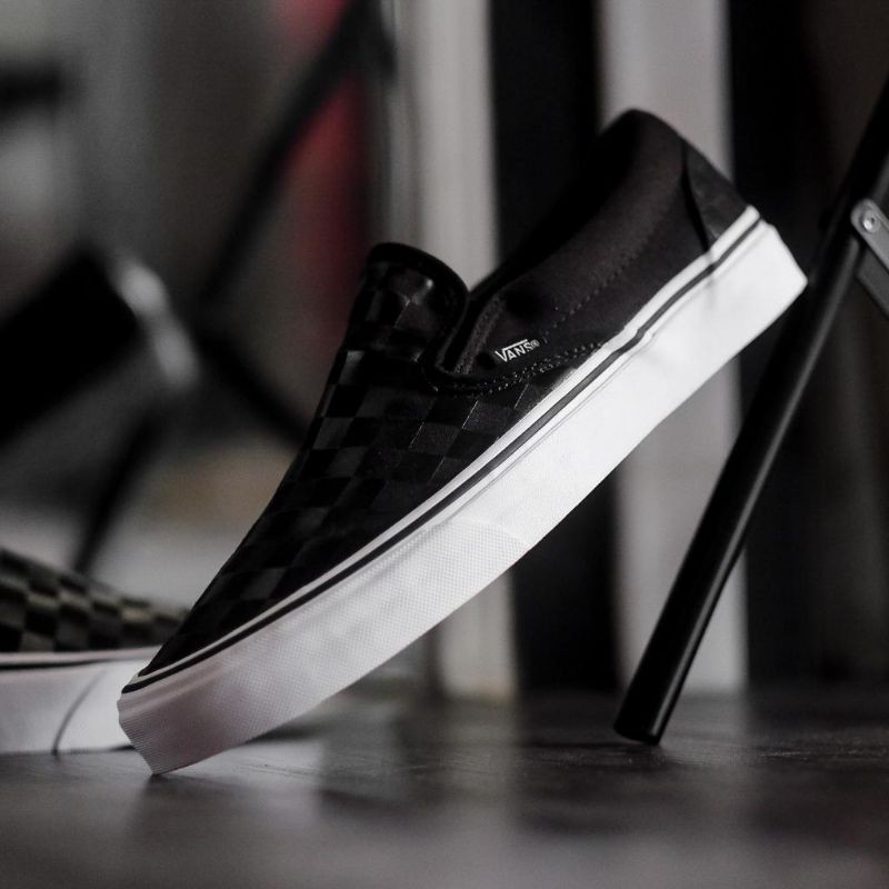 Vans Slip On Checkerboard Black / Black