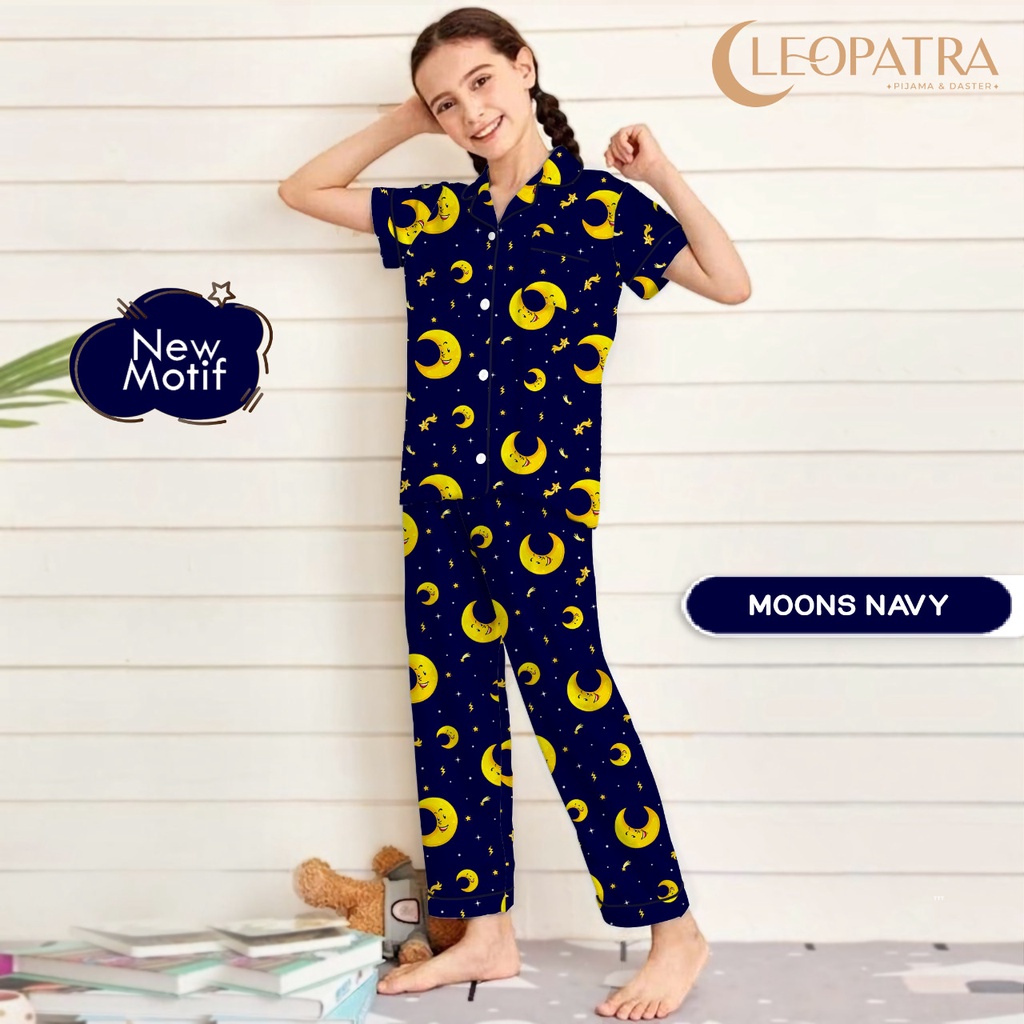 Cleopatra Piyama Anak Perempuan Motif Karakter usia 6-8 Tahun (size 8) Setelan Baju Tidur