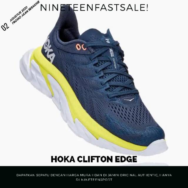  Sepatu  Lari Hoka One One Clifton Edge Women Running  