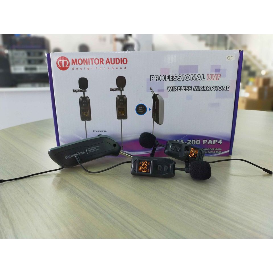 MIC Wirelles Monitor Audio Clip On MA-200 PAP4 Tanyakan Stok Terlebih Dahulu