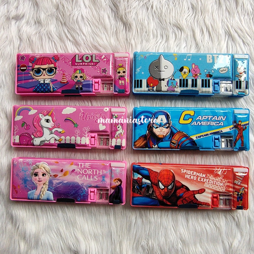

TEMPAT PENSIL ANAK MAGNET KARAKTER 20-02 / KOTAK PENSIL ANAK KARAKTER / TEPAK PENSIL