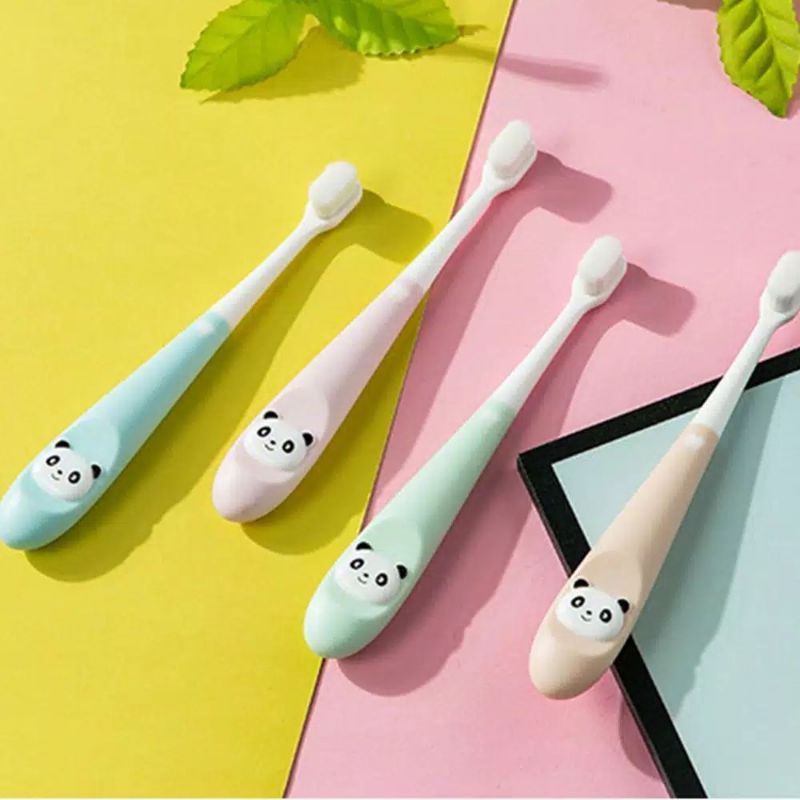 Sikat Gigi Bayi Anak Bulu Halus Lembut Training Tooth Brush Karakter Panda