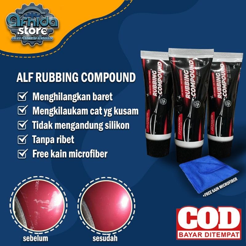 Compound Mobil Penghilang Lecet Baret Mobil Motor Rubbing Compound Alf