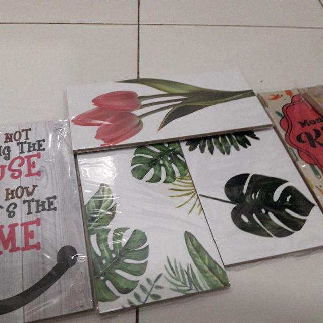 Fasahaya Hiasan Dinding Home Family Poster Kayu Quotes Cafe Vintage Wall Dekorasi Rumah Hf15