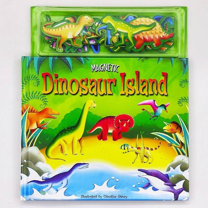 Magnetic Book : Dinosaur Island