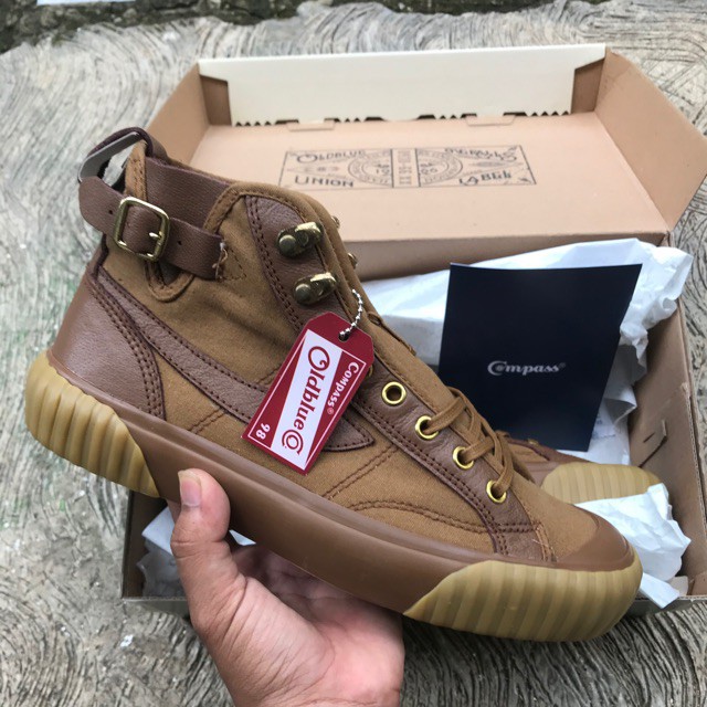 Sepatu Pria Compass series Hi Cappuccino Colour with OBC Darahku Biru-2
