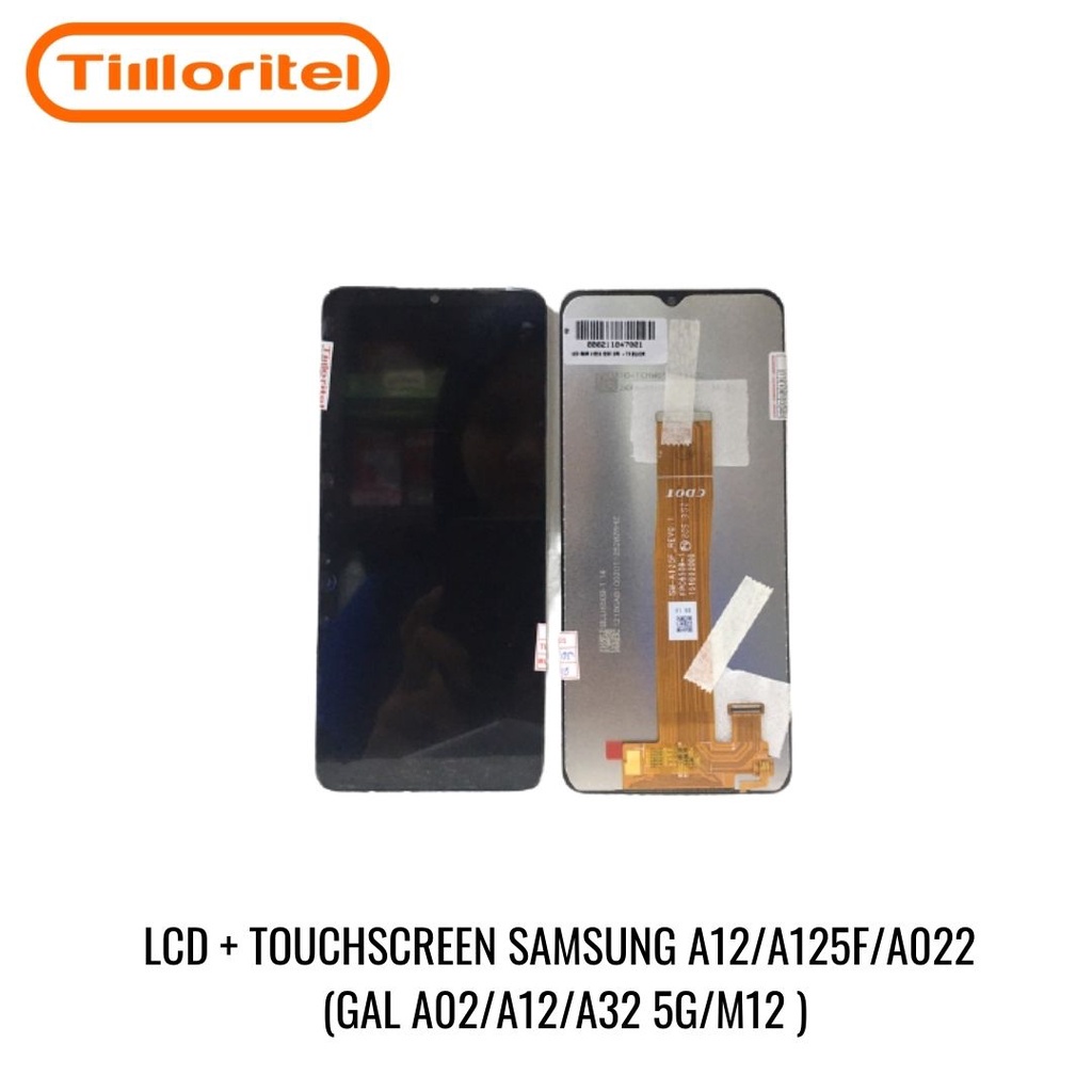 LCD TOUCHSCREEN / LCD TS SAMSUNG A12 A125F HITAM OLED 2