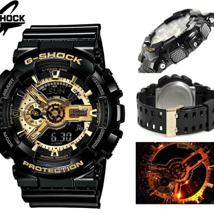 jam tangan pria ori bm casio gshock g shock type ga 110 ga110