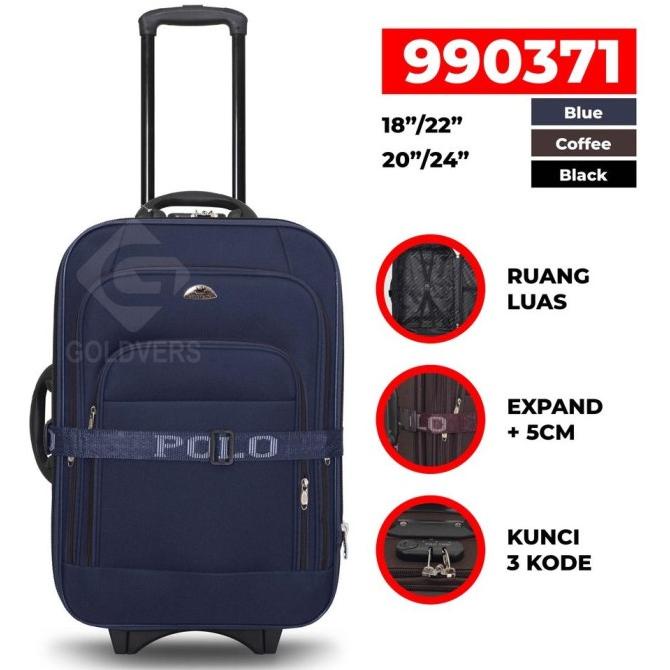 KOPER 20-24 INCH TAS KOPER POLO TWIN UKURAN FER4664DIU