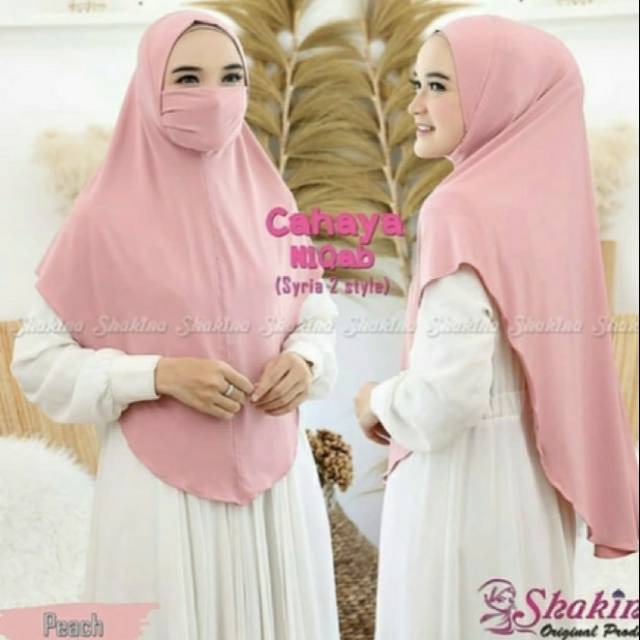 Jual Jilbab Cahaya Niqab Shopee Indonesia 6843