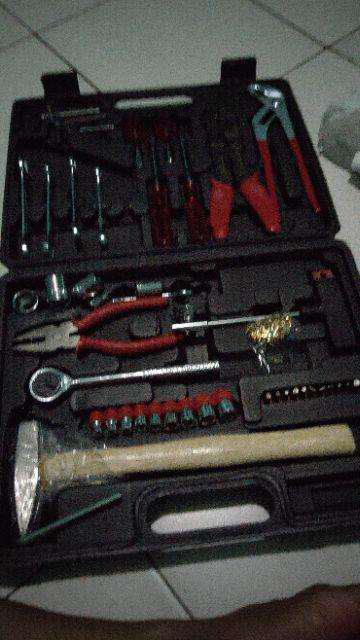 Kunci Shock Set Lengkap Toolkit Set Kenmaster N2 100 Pcs Murah Alat Perkakas Tukang Lengkap (ori)