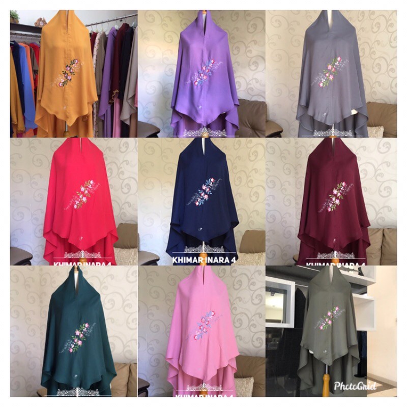 Khimar Inara 4 Bordir Non Pad by FAP Hijab