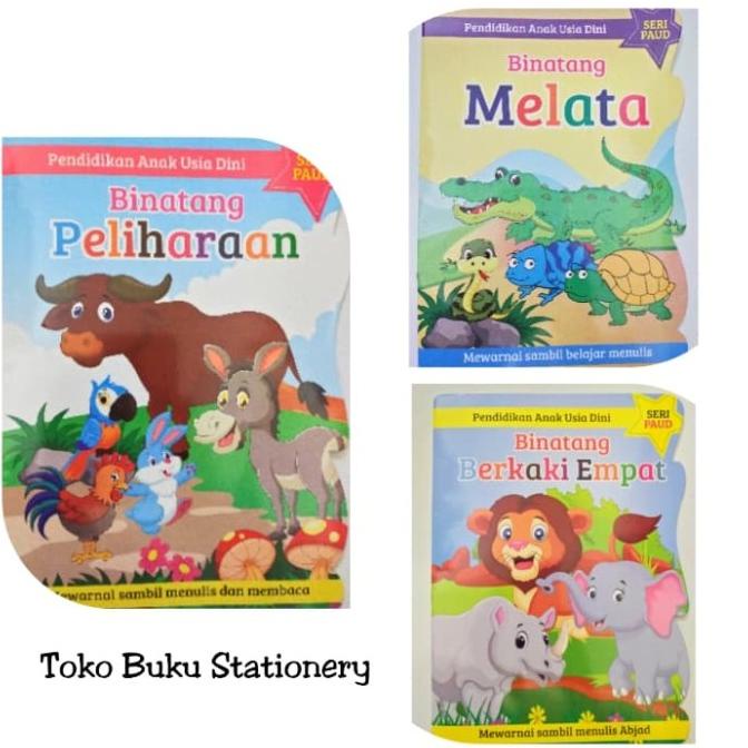 

Buku Mewarnai Anak Seri Binatang / Kertas HVS Tebal