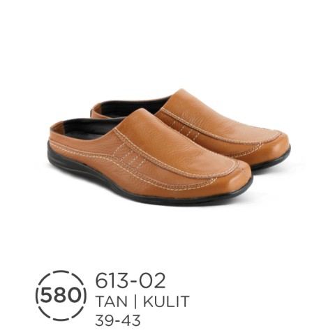 Sandal Bustong Pria Kulit Branded / Semi Sepatu Casual Formal Azzura