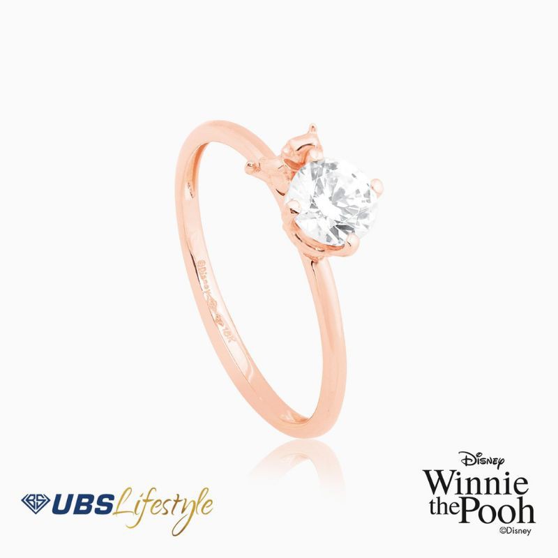 CINCIN EMAS UBS WINNIE THE POOH - 750 ROSE GOLD - CCY0121