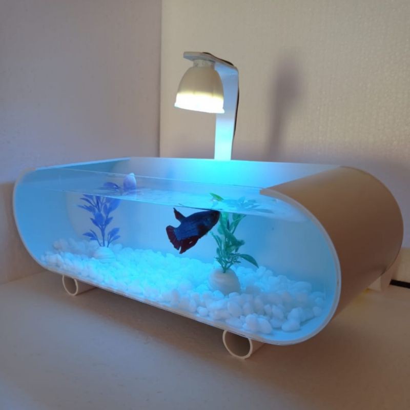 AQUARIUM / AKUARIUM MINI IKAN HIAS /IKAN CUPANG SOLITER AKRILIK  PIPA PVC