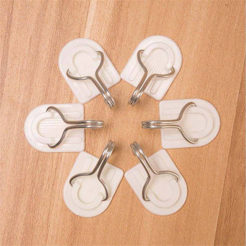 Self Adhesive Hooks Stick On Wall Hanging Door Bathroom Kitchen Hanger Tool