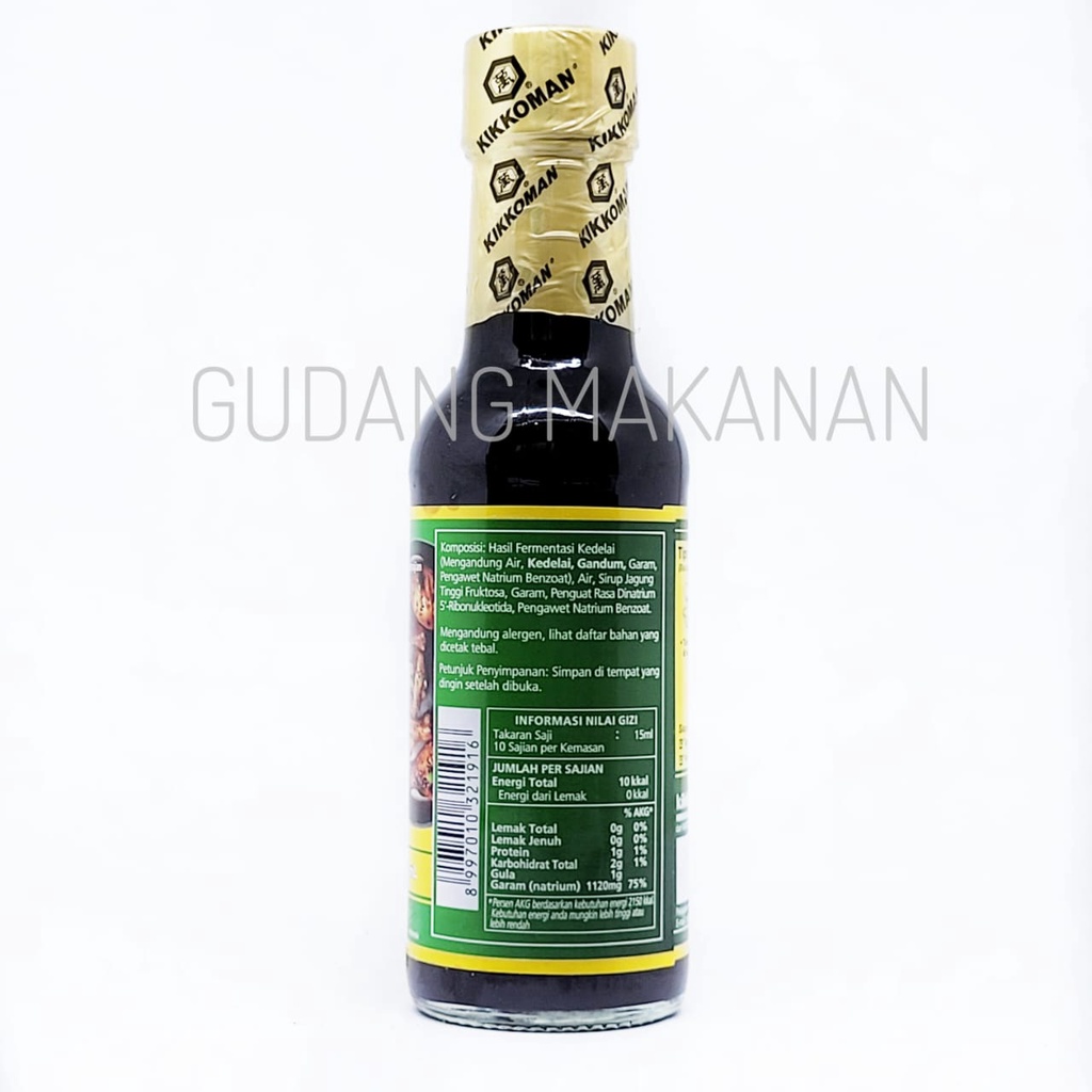 Kikkoman Halal Kecap Asin Khas Jepang 150ml