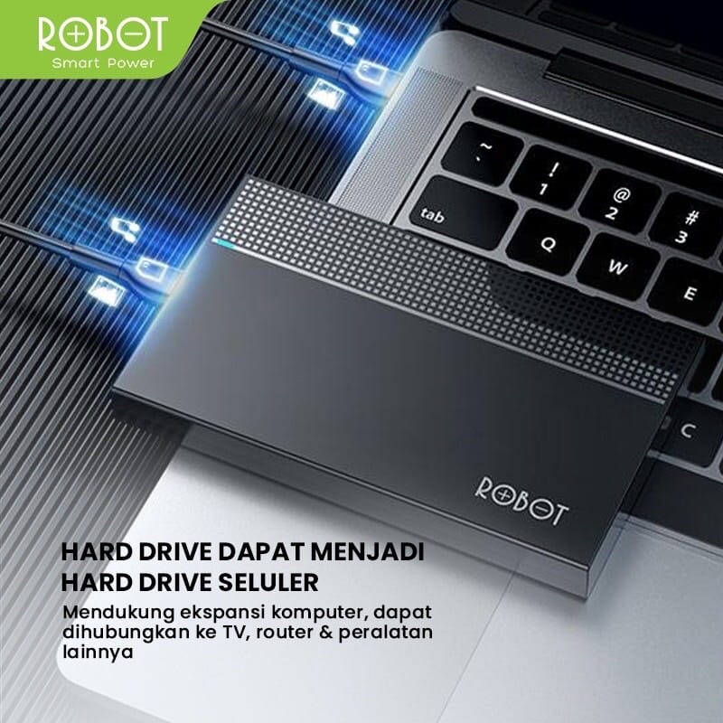 E_    HDD Case ROBOT RSHD10 2.5 Inch SATA USB 3.0 Enclosure HDD/SSD 2.5&quot; - Casing Harddisk External Garansi Resmi