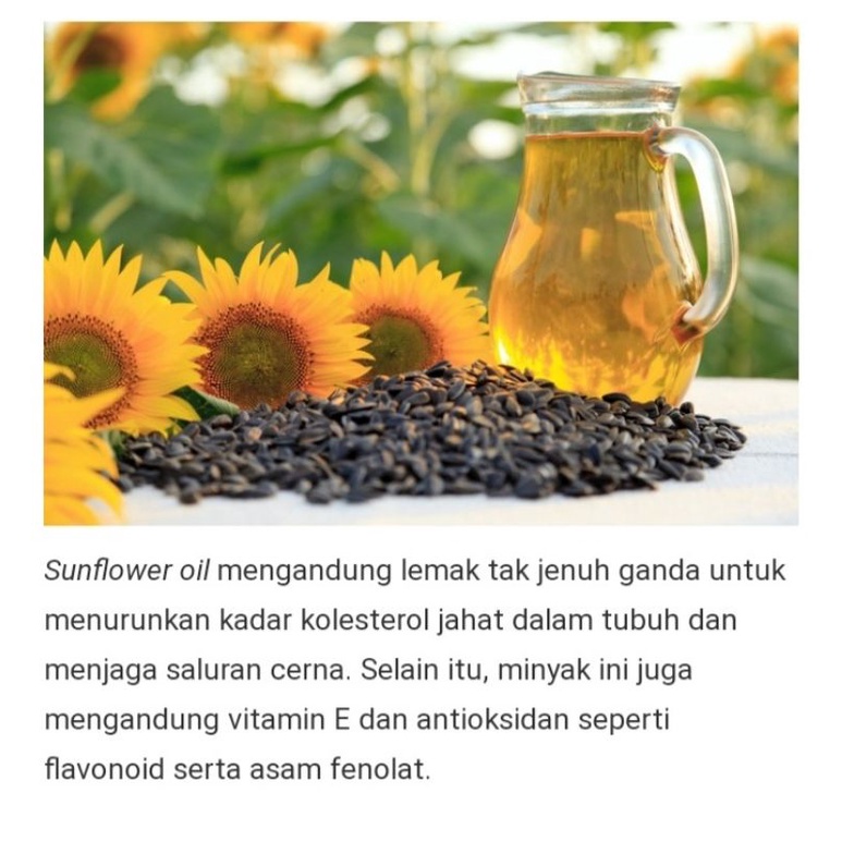 Sunflower oil/minyak bunga matahari cold press 100ml