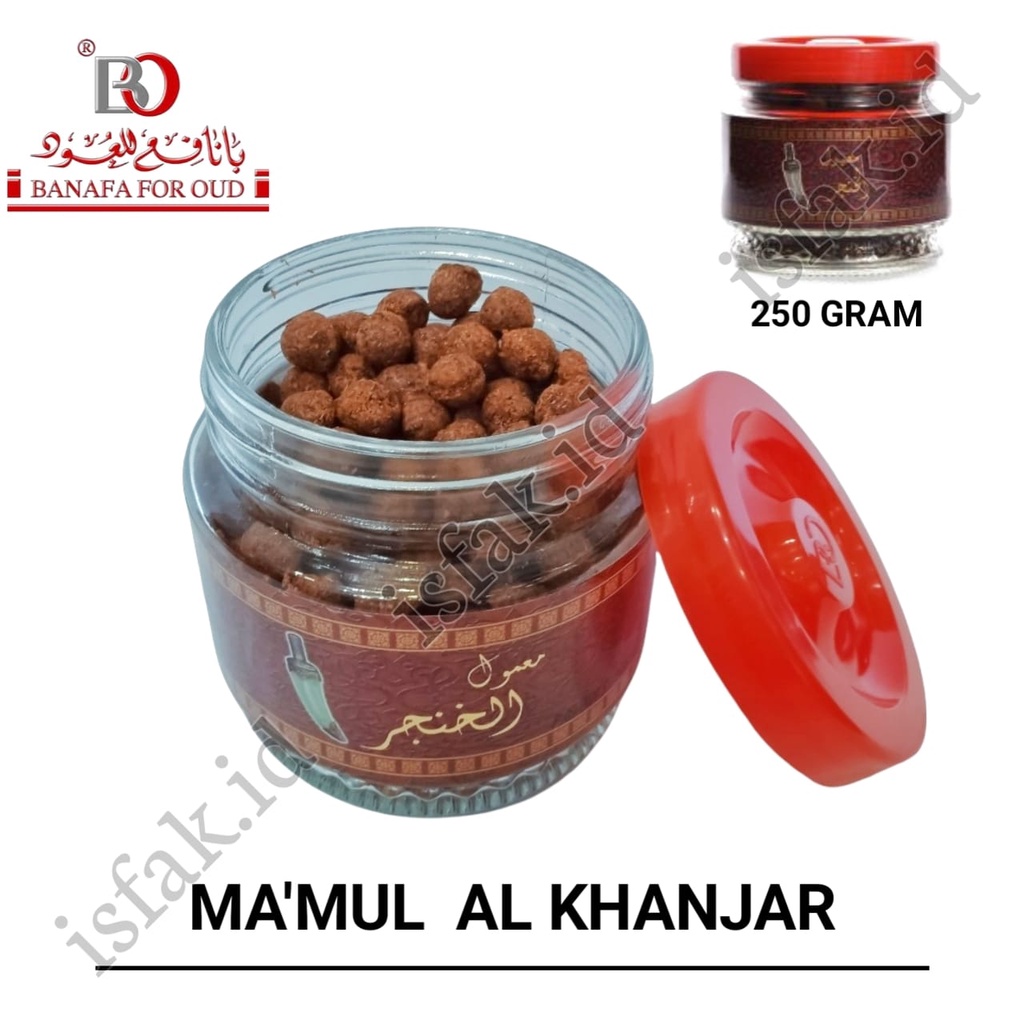 Bukhur Mamul AL Khanjar 250 Gram Buhur Ma'mul Alkhanjar Bakhoor Mamoul Al Hanjar Banafa For Oud Dupa Ma'maul Ma'moul Al Khanger Arab Asli Gahru Bulat Impor Saud