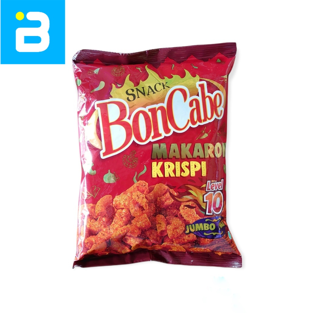 

Snack Boncabe Makaroni Krispi Level 10 Jumbo Pack 150 G