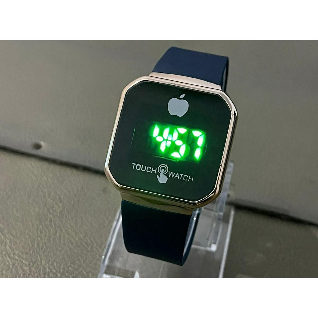 (KW) JAM TANGAN DIGITAL PRIA/WANITA PERSEGI STRAP RUBBER LK-13 TOUCH SCREEN