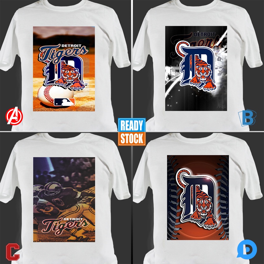 Detroit Tigers White Tshirt
