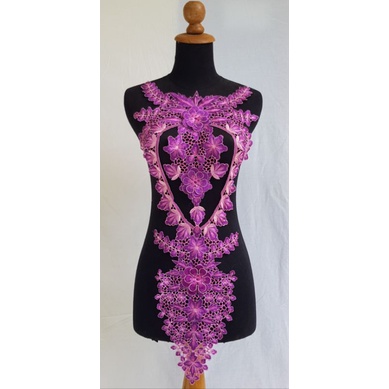 Bordir tempel bunga 3D